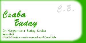 csaba buday business card